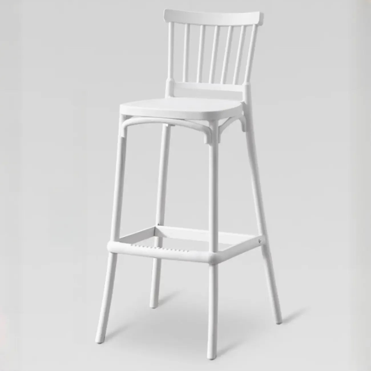 Modern Acrylic Square Counter Height Stools with Back