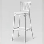 Modern Acrylic Square Counter Height Stools with Back