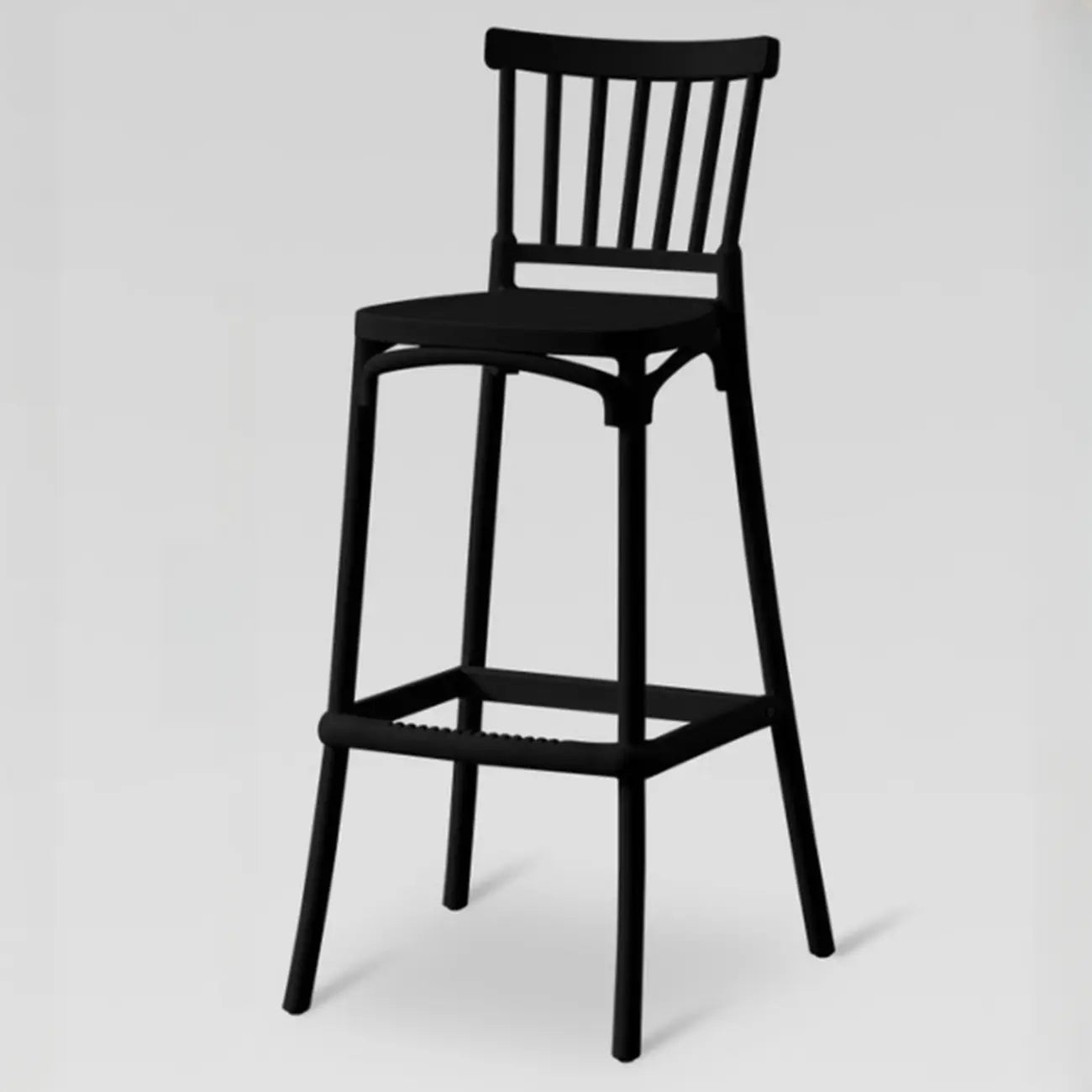 Modern Acrylic Square Counter Height Stools with Back