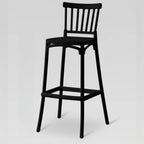 Modern Acrylic Square Counter Height Stools with Back