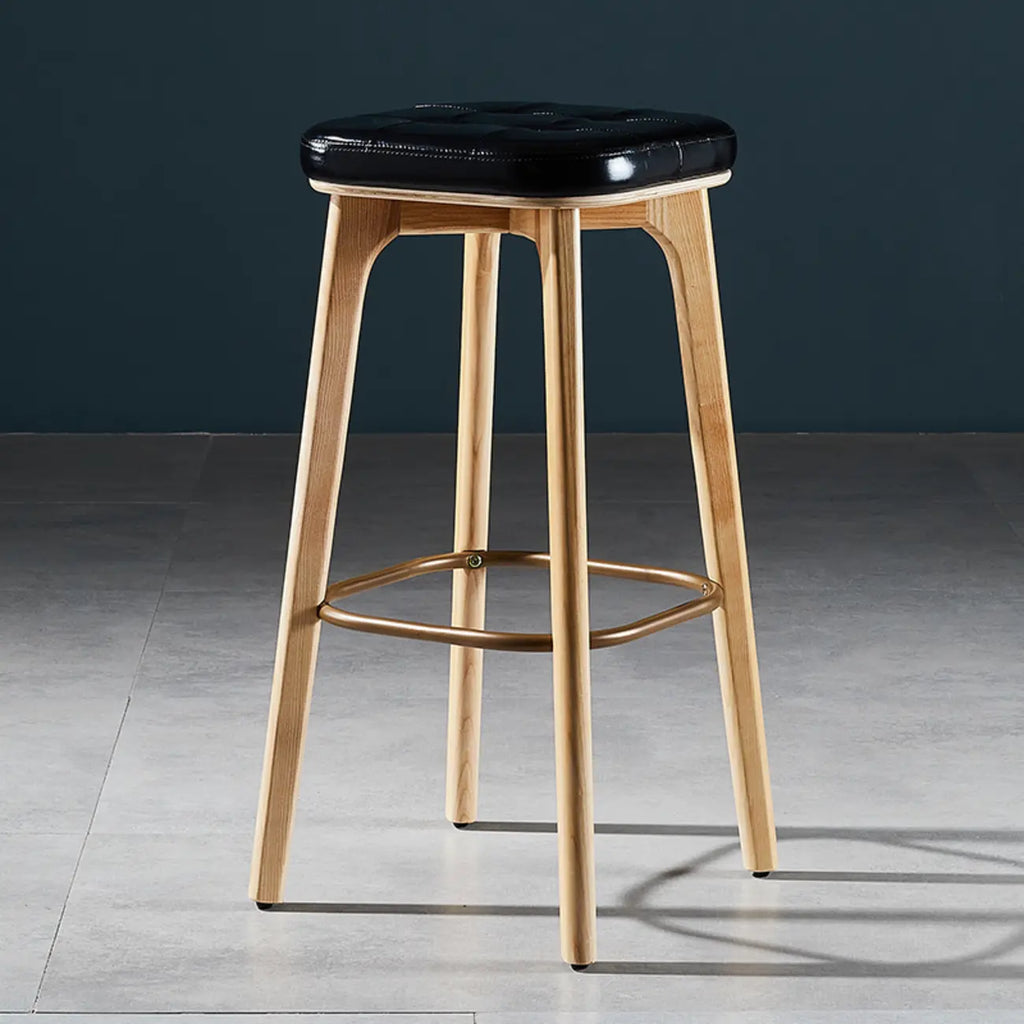 30 Inch Modern Leather Backless Bar Stools