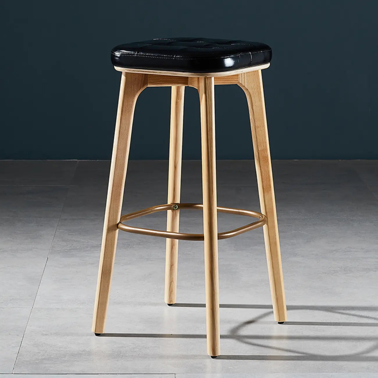 30 Inch Modern Leather Backless Bar Stools