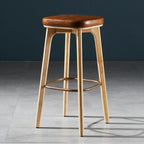 30 Inch Modern Leather Backless Bar Stools