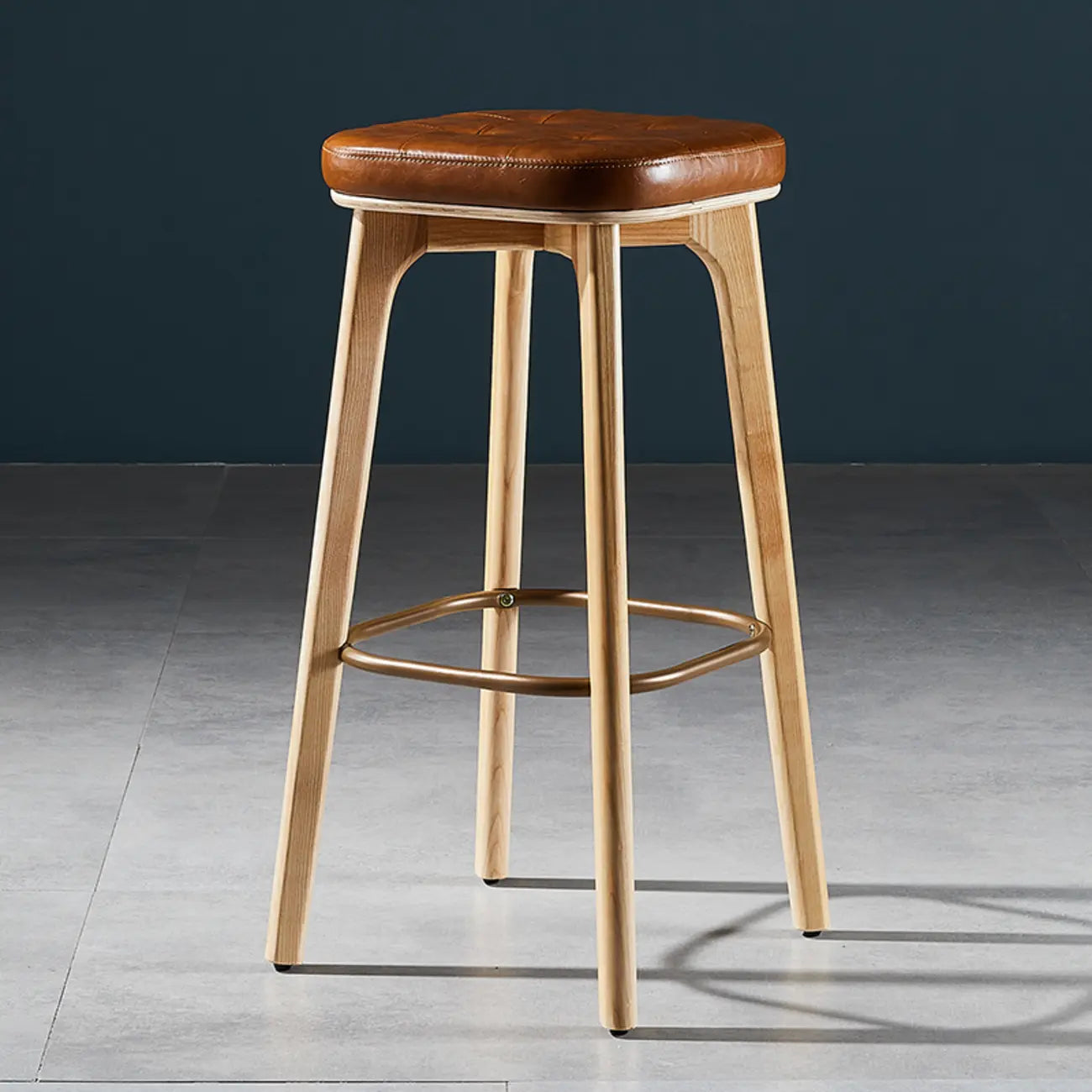 30 Inch Modern Leather Backless Bar Stools
