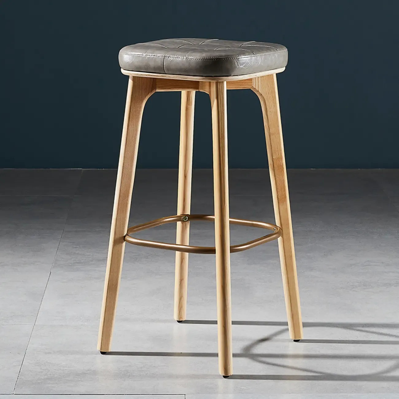 30 Inch Modern Leather Backless Bar Stools