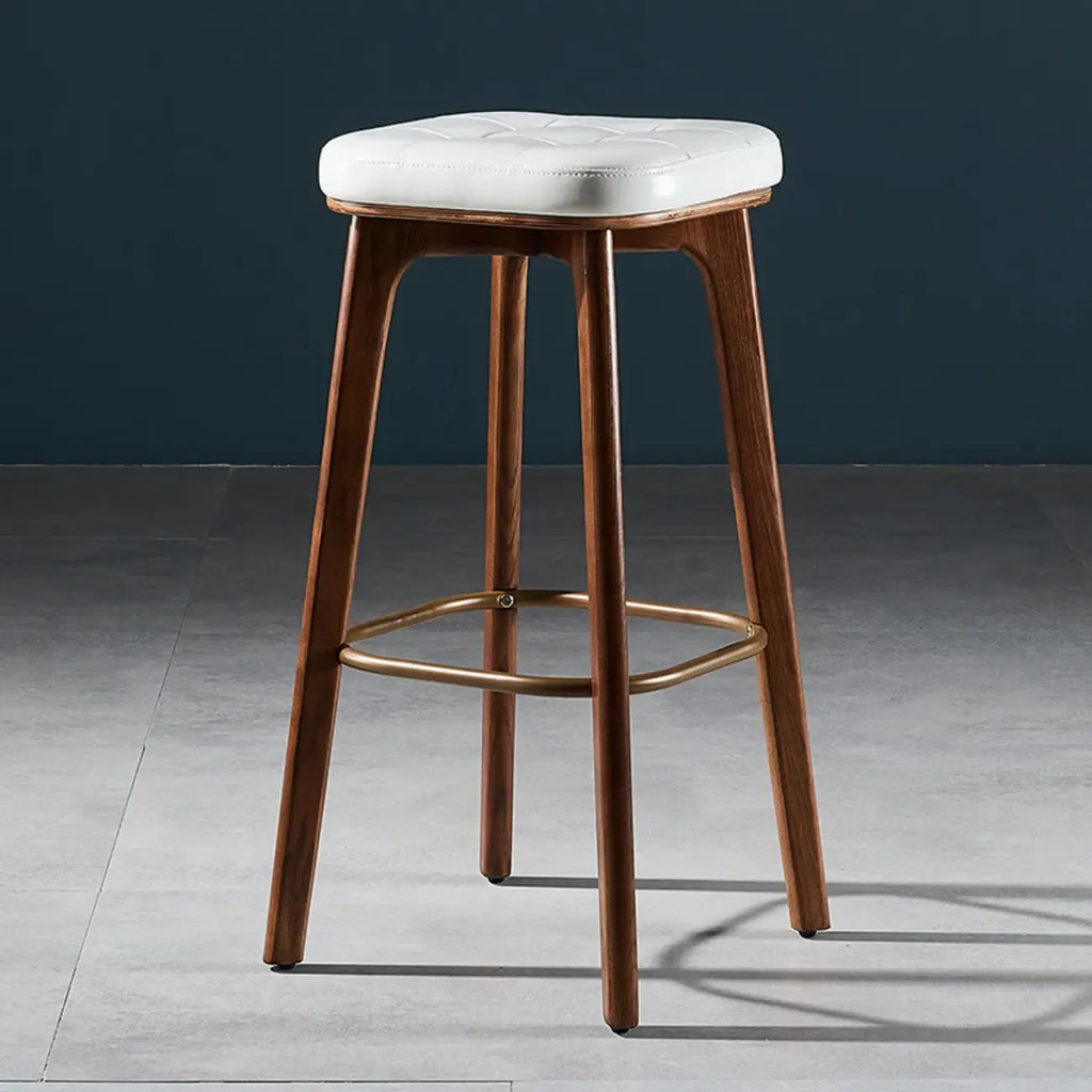 30 Inch Modern Leather Backless Bar Stools