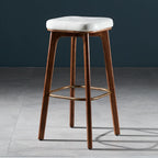 30 Inch Modern Leather Backless Bar Stools