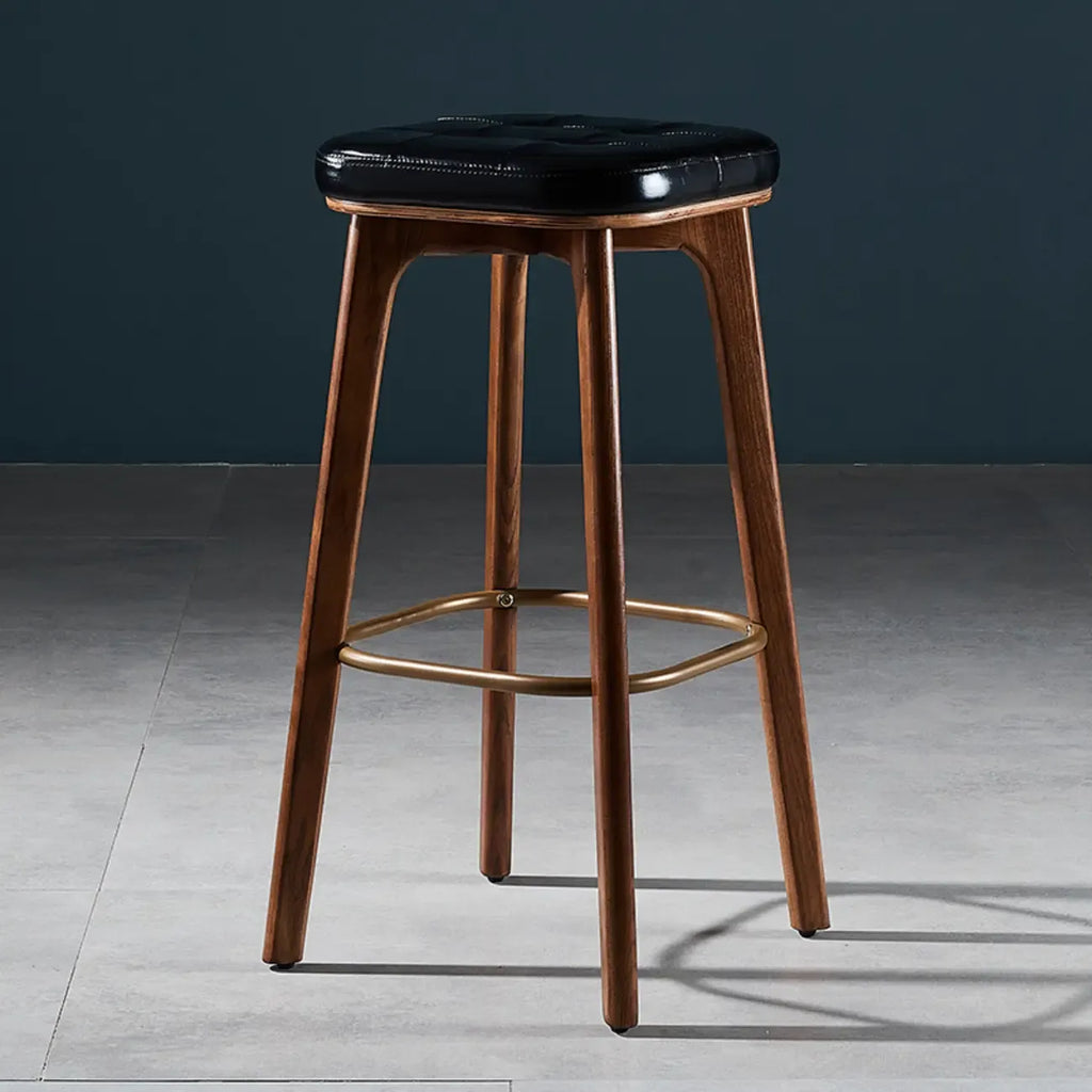 30 Inch Modern Leather Backless Bar Stools
