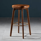 30 Inch Modern Leather Backless Bar Stools