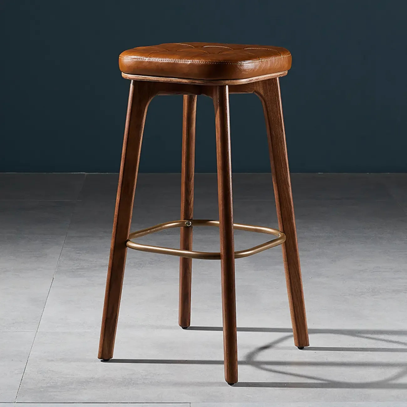 30 Inch Modern Leather Backless Bar Stools