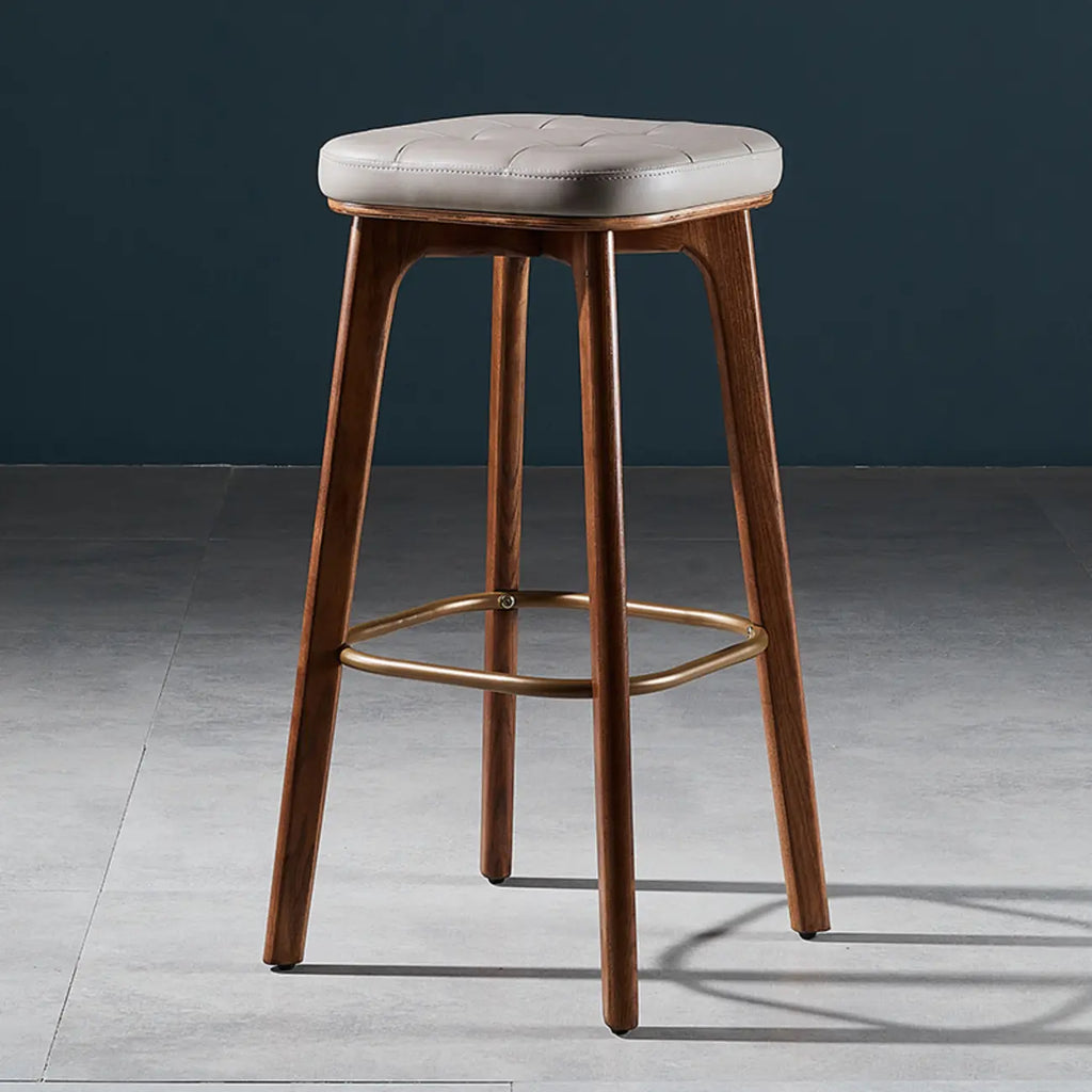 30 Inch Modern Leather Backless Bar Stools