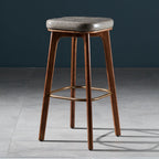 30 Inch Modern Leather Backless Bar Stools