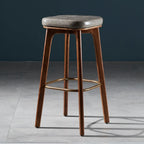 30 Inch Modern Leather Backless Bar Stools