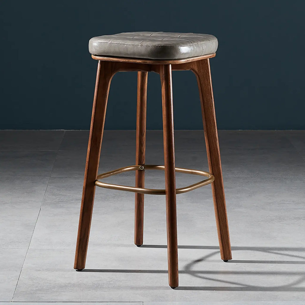 30 Inch Modern Leather Backless Bar Stools