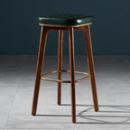 30 Inch Modern Leather Backless Bar Stools