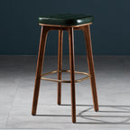 30 Inch Modern Leather Backless Bar Stools