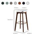 30 Inch Modern Leather Backless Bar Stools