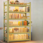 Multi-functional Vertical Green Steel 5-Shelf Bookshelf