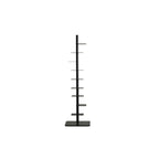Modern Black Metal Narrow Open Bookcase
