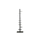 Modern Black Metal Narrow Open Bookcase