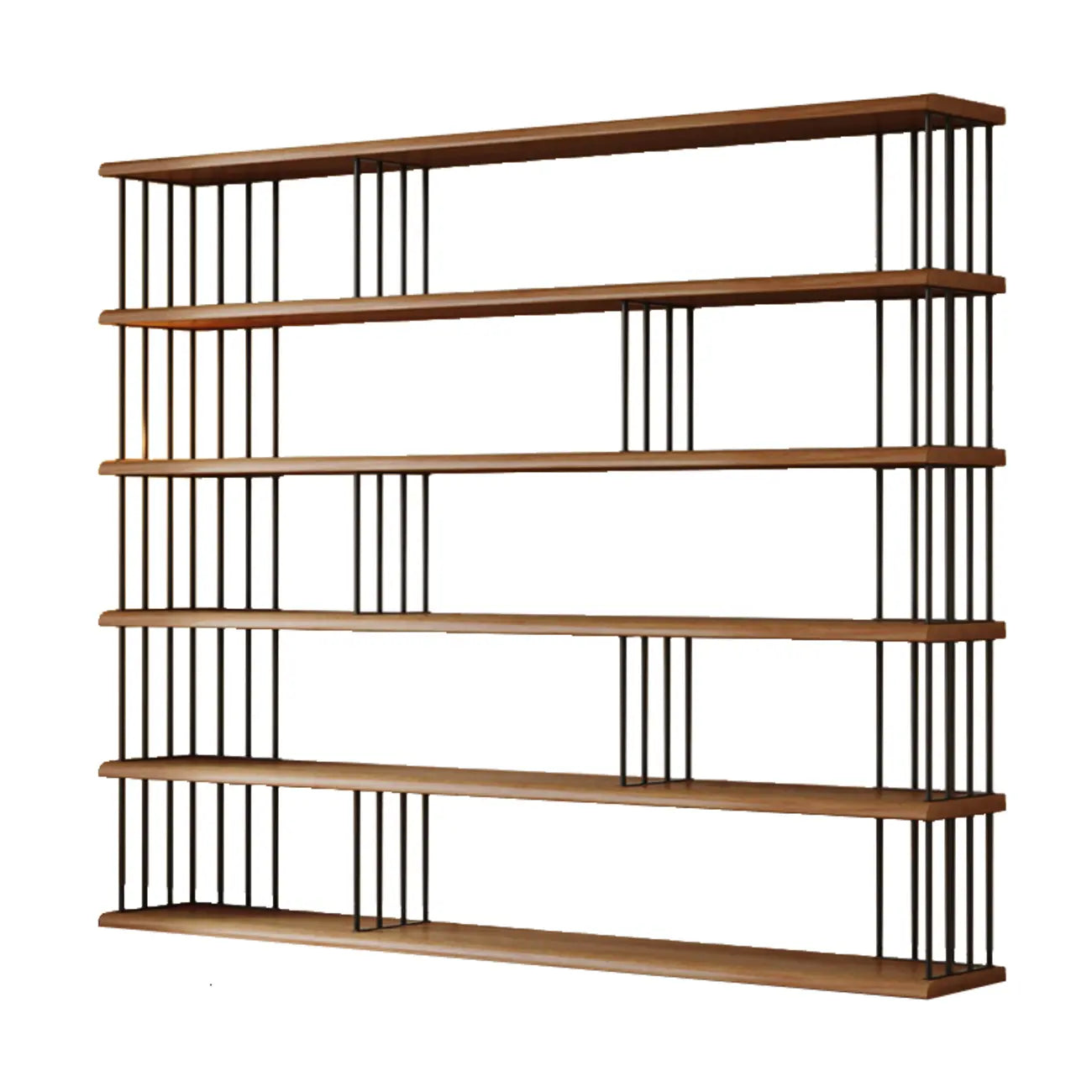 Scandinavian Wood 5-Shelf Etagere Bookshelf Organizer