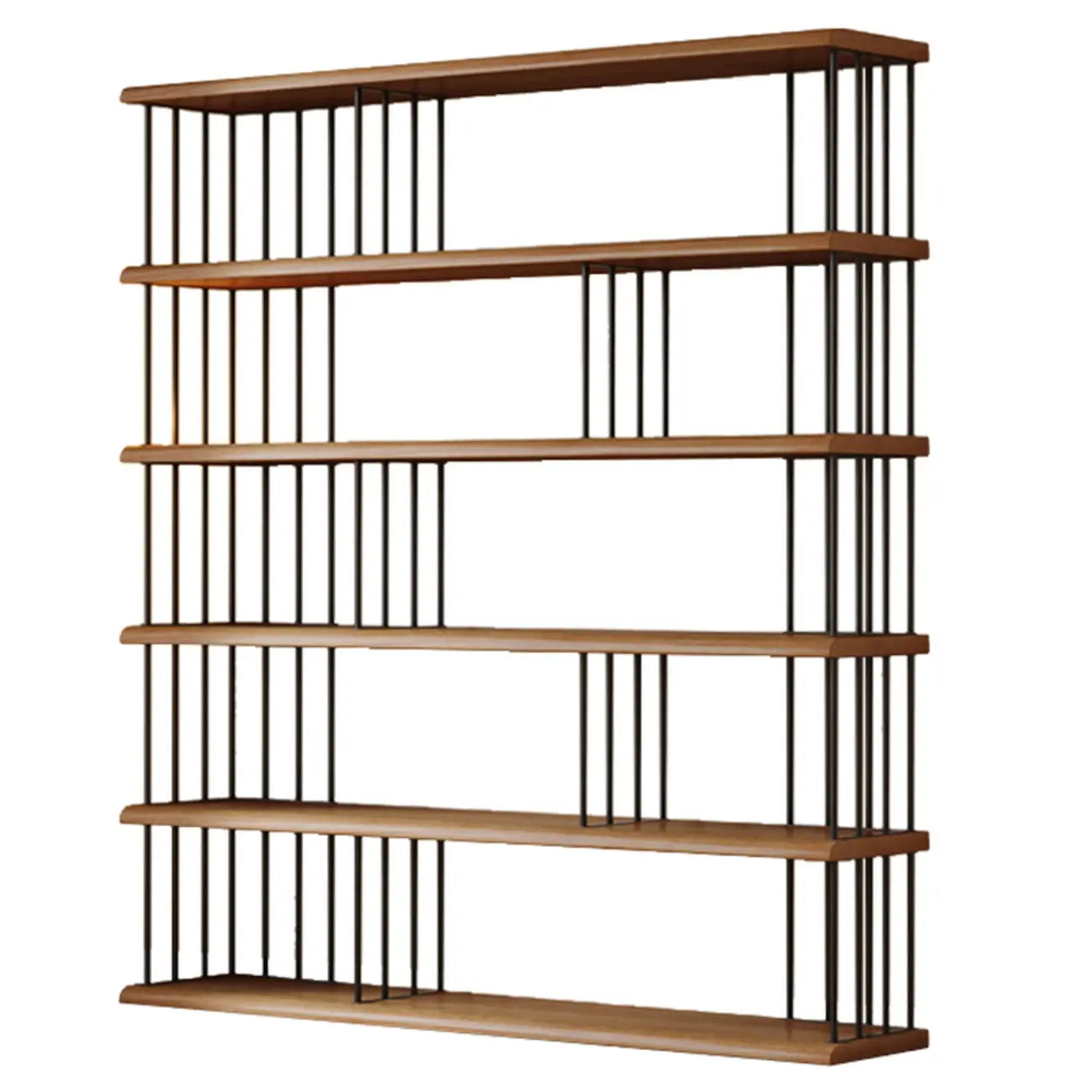 Scandinavian Wood 5-Shelf Etagere Bookshelf Organizer