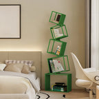 73H Black Metal Geometric Open Cube Bookcase