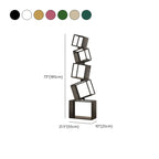 73H Black Metal Geometric Open Cube Bookcase