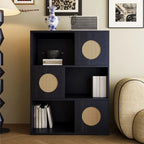 63L x 14W Oriental Wooden Modular Cube Bookcase