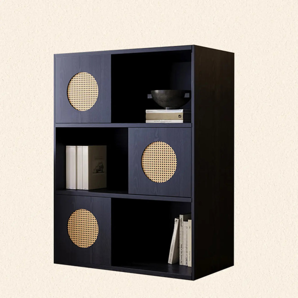 63L x 14W Oriental Wooden Modular Cube Bookcase