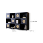 63L x 14W Oriental Wooden Modular Cube Bookcase