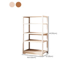 Steel Open Back White Vertical Bookcase with Storage