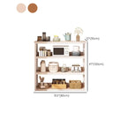 Steel Open Back White Vertical Bookcase with Storage