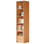 78.7''H Modern Cherry Wood 5-Tier Display Bookcase