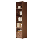 78.7''H Modern Cherry Wood 5-Tier Display Bookcase