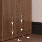 Simple Walnut 8-Cube Wood Bookcase