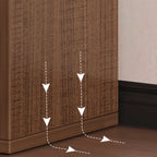 Simple Walnut 8-Cube Wood Bookcase