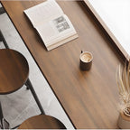 Modern Brown Tray Top Wooden Iron Shelf Bar Tables