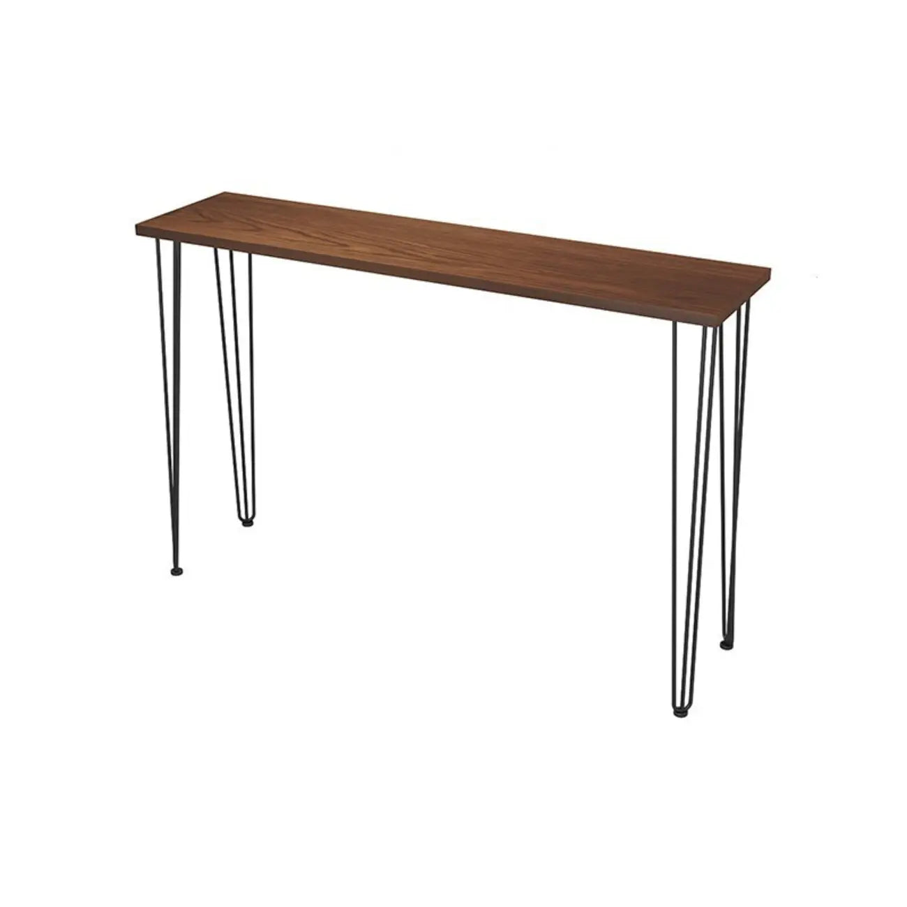 Modern Cocoa Four Legs Wooden Metal Bar Tables for Bistro