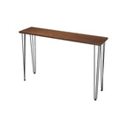 Modern Cocoa Four Legs Wooden Metal Bar Tables for Bistro