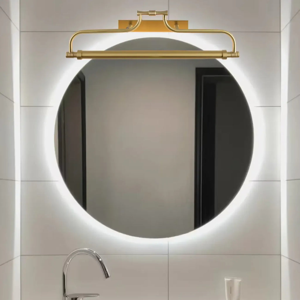 Geometric Gold Metal Vanity Light with LED