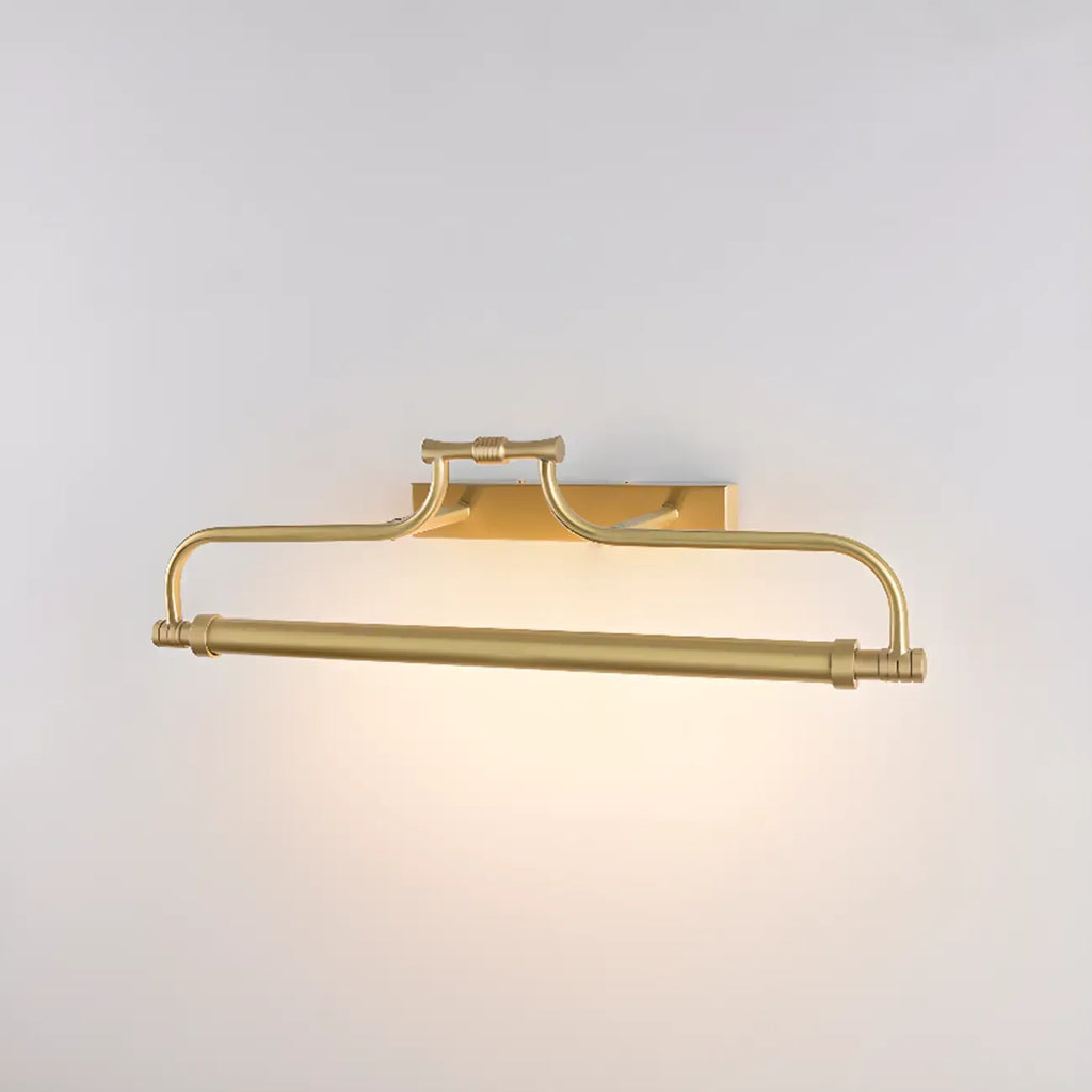 Geometric Gold Metal Vanity Light with LED