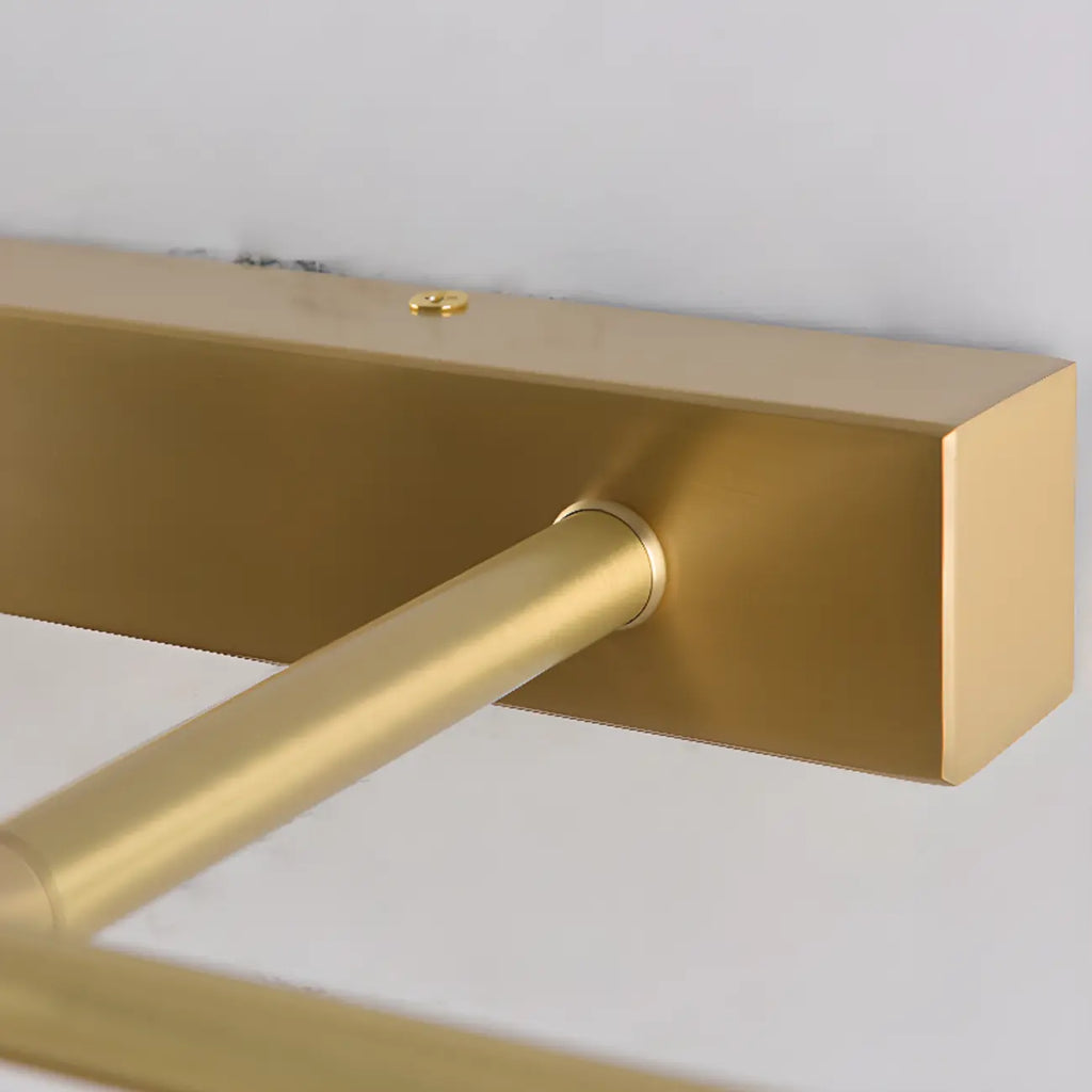 Geometric Gold Metal Vanity Light with LED