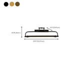 Geometric Gold Metal Vanity Light with LED