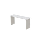 Glam White Stone Metal Striped Pillar Bar Tables