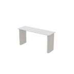 Glam White Stone Metal Striped Pillar Bar Tables