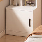 Multi-functional Wooden 5-Shelf Closed Back White Bookcase