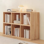 Natural Finish Durable Wooden 10-Cube Open Bookcase