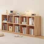 Natural Finish Durable Wooden 10-Cube Open Bookcase