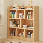 Natural Finish Durable Wooden 10-Cube Open Bookcase